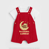 Eid Loading… Personalised Kids Dungaree with Name - RED - 0 - 5 Months Old (Chest 18")