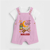 30 Days of Ramadan Journey Personalised Kids Dungaree - BABY PINK - 0 - 5 Months Old (Chest 18")