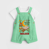 30 Days of Ramadan Journey Personalised Kids Dungaree - GREEN - 0 - 5 Months Old (Chest 18")