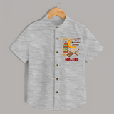 30 Days of Ramadan Journey Personalised Kids Shirt - GREY - 0 - 6 Months Old (Chest 23")
