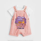 Ramadan Nights & Family Lights Personalised Kids Dungaree - PEACH - 0 - 5 Months Old (Chest 18")