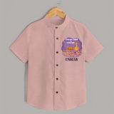 Ramadan Nights & Family Lights Personalised Kids Shirt - PEACH - 0 - 6 Months Old (Chest 23")