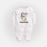 Sweet Iftar Countdown Personalised Kids Fullbody Suit - WHITE - New Born (Chest 7.5")