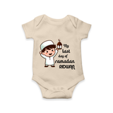 My Last Day of Ramadan Personalised Kids Romper - IVORY - New Born (Chest 14")
