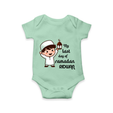 My Last Day of Ramadan Personalised Kids Romper - MINT GREEN - New Born (Chest 14")