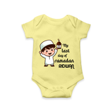 My Last Day of Ramadan Personalised Kids Romper - PASTEL YELLOW - New Born (Chest 14")