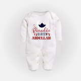 Ramadan Kareem Personalised Kids Fullbody Suit - WHITE - New Born (Chest 7.5")
