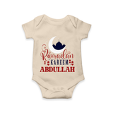 Ramadan Kareem Personalised Kids Romper - IVORY - New Born (Chest 14")