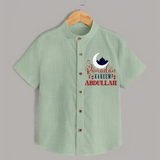 Ramadan Kareem Personalised Kids Shirt - MINT GREEN - 0 - 6 Months Old (Chest 23")