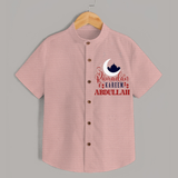 Ramadan Kareem Personalised Kids Shirt - PEACH - 0 - 6 Months Old (Chest 23")