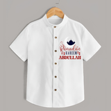 Ramadan Kareem Personalised Kids Shirt - WHITE - 0 - 6 Months Old (Chest 23")
