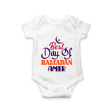 Best Day of Ramadan Personalised Kids Romper - WHITE - New Born (Chest 14")