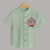 Best Day of Ramadan Personalised Kids Shirt - MINT GREEN - 0 - 6 Months Old (Chest 23")