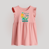 My first Eid Personalised Kids Baby Frock - BABY PINK - 0 - 3 Months Old (Chest 17")