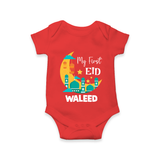 My first Eid Personalised Kids Romper - RED - New Born (Chest 14")
