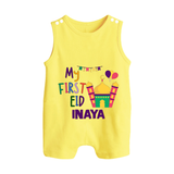 My first Eid Gift Romper Suit - PASTEL YELLOW - 0 - 5 Months Old (Chest 18")