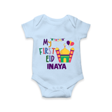 My first Eid Gift Romper - BABY BLUE - New Born (Chest 14")