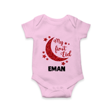 My first Eid Custom Romper - BABY PINK - New Born (Chest 14")