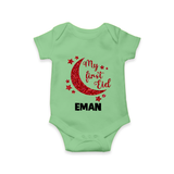My first Eid Custom Romper - GREEN - New Born (Chest 14")