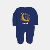My first Eid Custom Fullbody Suit - NAVY BLUE - New Born (Chest 7.5")