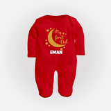 My first Eid Custom Fullbody Suit - RED - New Born (Chest 7.5")