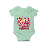 Sister Forever Romper / Onesie | Personalized Romper / Onesie for Sisters Forever - MINT GREEN - New Born (Chest 14")