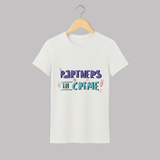 Partners In Crime Adult T-Shirt | Custom Adult T-Shirt for Sister Partners in Crime - WHITE - S (Chest 19")