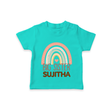 Big Sister T-shirt | Personalized T-shirt for the Big Sister - TEAL - 0-5 Months Old (Chest 17")