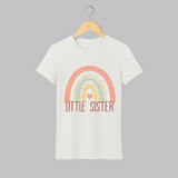Little Sister Adult Tshirt | Custom Adult Tshirt for the Little Sister - WHITE - S (Chest 19")