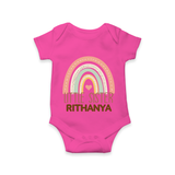 Little Sister Romper | Custom Romper for the Little Sister - HOT PINK - New Born (Chest 14")
