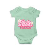 Rule Breaker Romper | Personalized Romper for the Little Rebel - MINT GREEN - New Born (Chest 14")