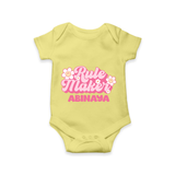 Rule Maker Romper | Custom Romper for the Bold and Brave - PASTEL YELLOW - New Born (Chest 14")
