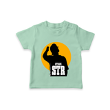 Golden Halo Silhouette Graphic T-Shirt - MINT GREEN - 0-5 Months Old (Chest 17")
