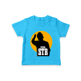 Golden Halo Silhouette Graphic T-Shirt - SKY BLUE - 0-5 Months Old (Chest 17")