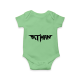 Bold Aatman Logo Printed Romper - GREEN - New Born (Chest 14")