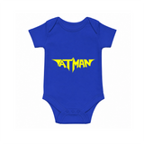 Bold Aatman Logo Printed Romper - COBALT BLUE - New Born (Chest 14")