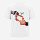 Signature Hand Gesture Backside Print Adult T-Shirt