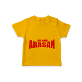 Bold Red Action Typography T-Shirt - CHROME YELLOW - 0-5 Months Old (Chest 17")