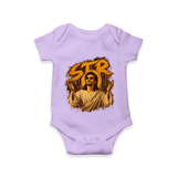 Vintage Sepia Portrait Graphic Romper - LILAC - New Born (Chest 14")