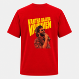 Golden Concert Style Graphic Backside Print Adult T-Shirt