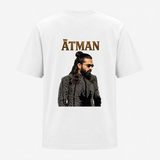 Elegant Black Outfit Portrait Backside Print Adult T-Shirt