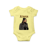 Elegant Black Outfit Portrait Romper - PASTEL YELLOW - New Born (Chest 14")