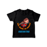 Supergirl Adventure T-Shirt | Personalized T-Shirt for Future Superstars - BLACK - 0-5 Months Old (Chest 17")