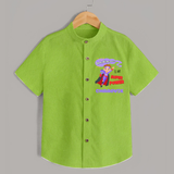 Superboy in Training Shirt | Personalized Shirt for Baby Heroes - LIME GREEN - 0 - 6 Months Old (Chest 23")