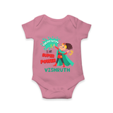 Superboy Adventure Romper | Customized Baby Romper for Little Superheroes - ONION - New Born (Chest 14")