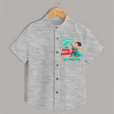 Superboy Adventure Shirt | Customized Shirt for Little Superheroes - GREY - 0 - 6 Months Old (Chest 23")