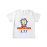 Warning Label | Personalized Baby T-Shirt for Little Heroes - WHITE - 0-5 Months Old (Chest 17")