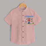 Little Mario Shirt | Personalized Baby Shirt for Little Game Heroes - PEACH - 0 - 6 Months Old (Chest 23")