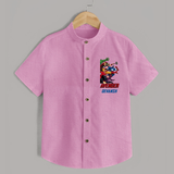 Avengers Team Shirt | Custom Name Shirt for Aspiring Avengers - BABY PINK - 0 - 6 Months Old (Chest 23")
