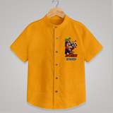 Avengers Team Shirt | Custom Name Shirt for Aspiring Avengers - CHROME YELLOW - 0 - 6 Months Old (Chest 23")